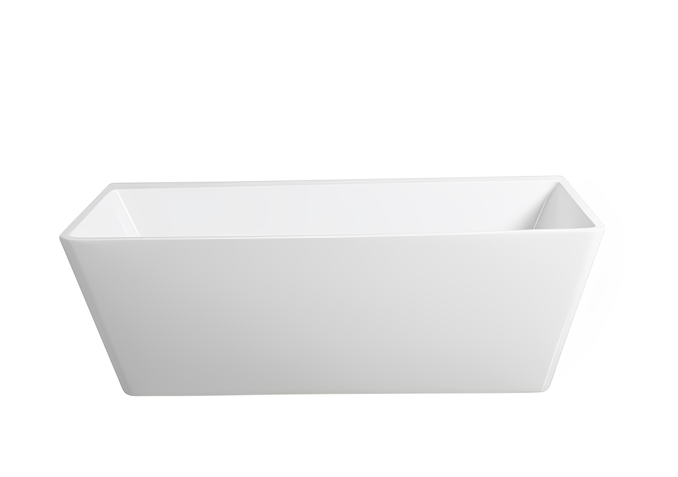 POSEIDON AVIS BACK TO WALL NF BATH GLOSS WHITE (AVAILABLE IN 1575MM AND 1700MM)