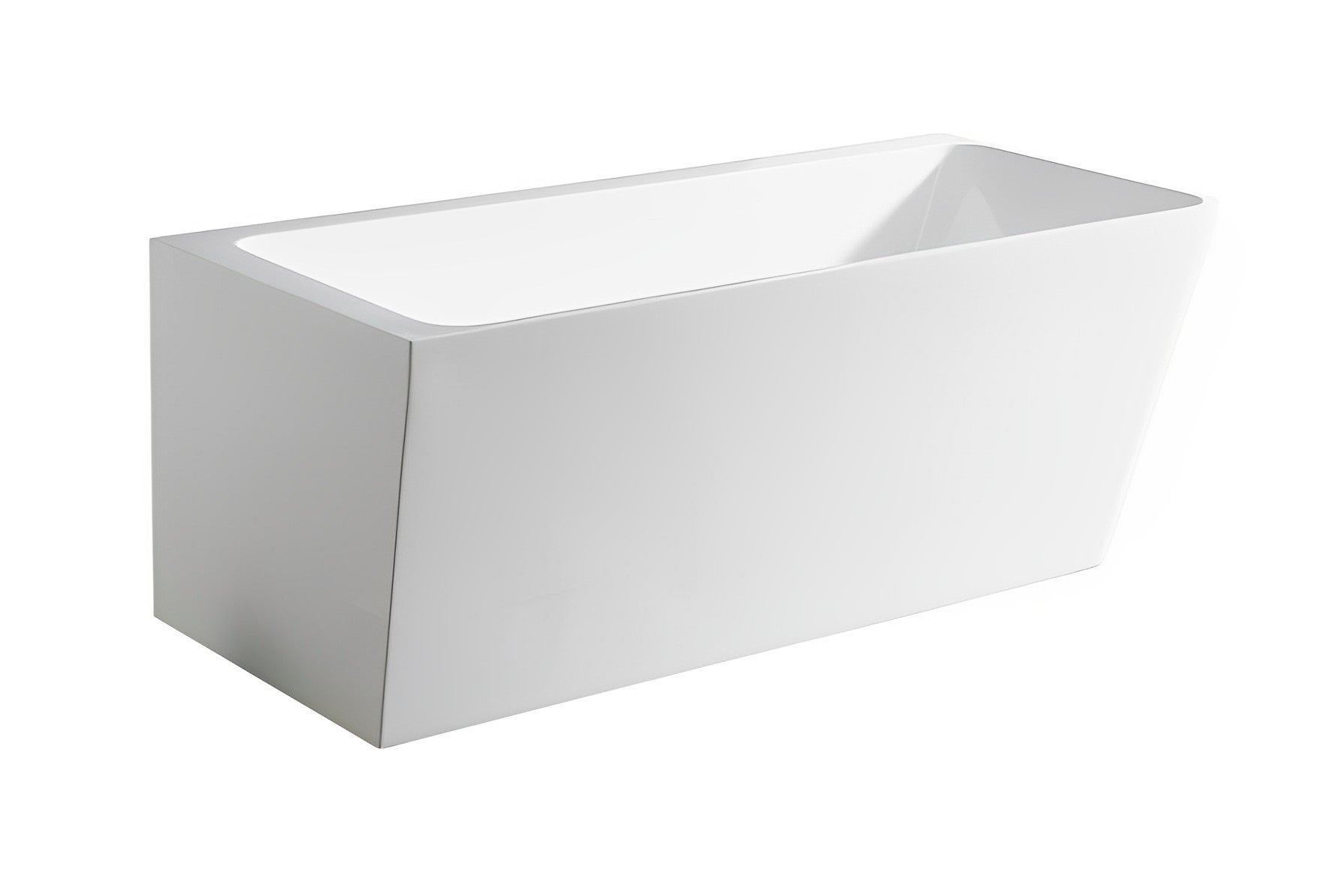 POSEIDON GLOSS WHITE AVIS RIGHT CORNER BACK TO WALL BATHTUB (AVAILABLE IN 1500MM AND 1700MM)