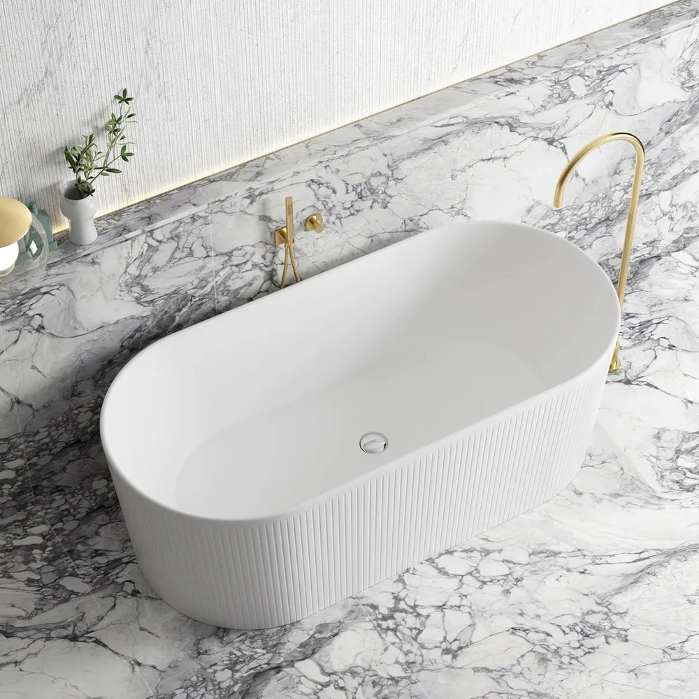 ATTICA NOOSA FREESTANDING BATH MATTE WHITE (AVAILABLE IN 1500MM AND 1700MM)