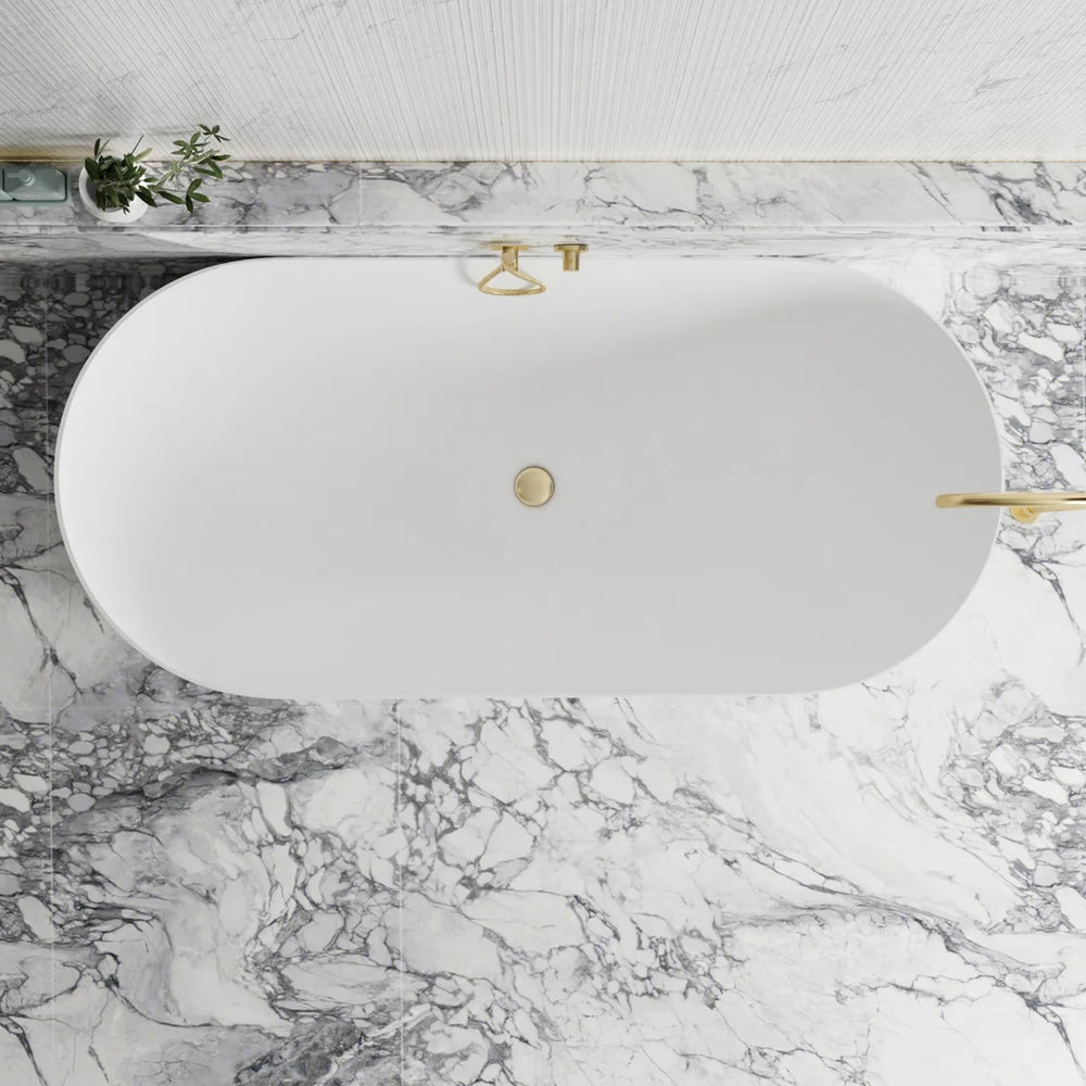 ATTICA NOOSA FREESTANDING BATH MATTE WHITE (AVAILABLE IN 1500MM AND 1700MM)