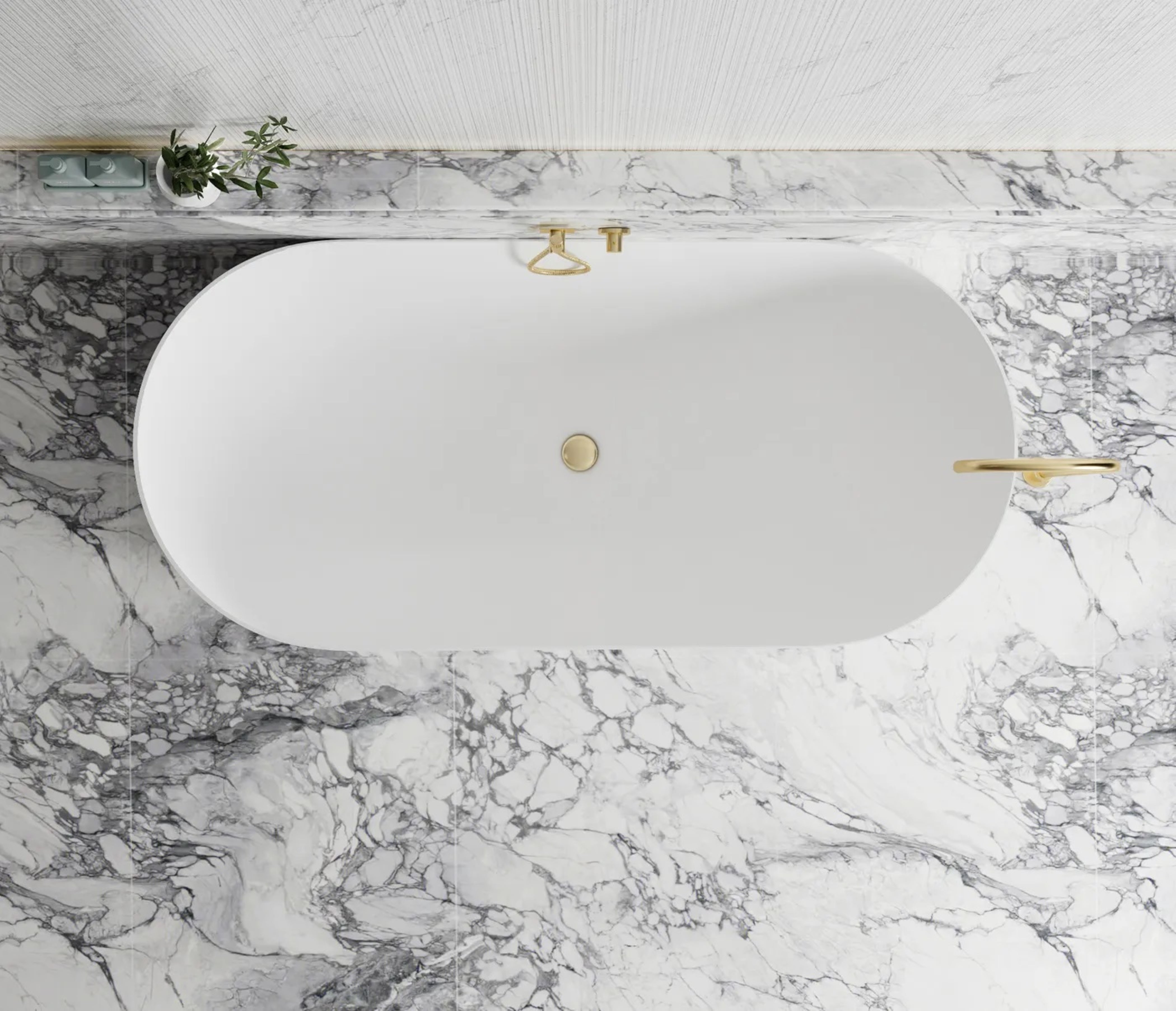 ATTICA NOOSA FREESTANDING BATH MATTE WHITE (AVAILABLE IN 1500MM AND 1700MM)