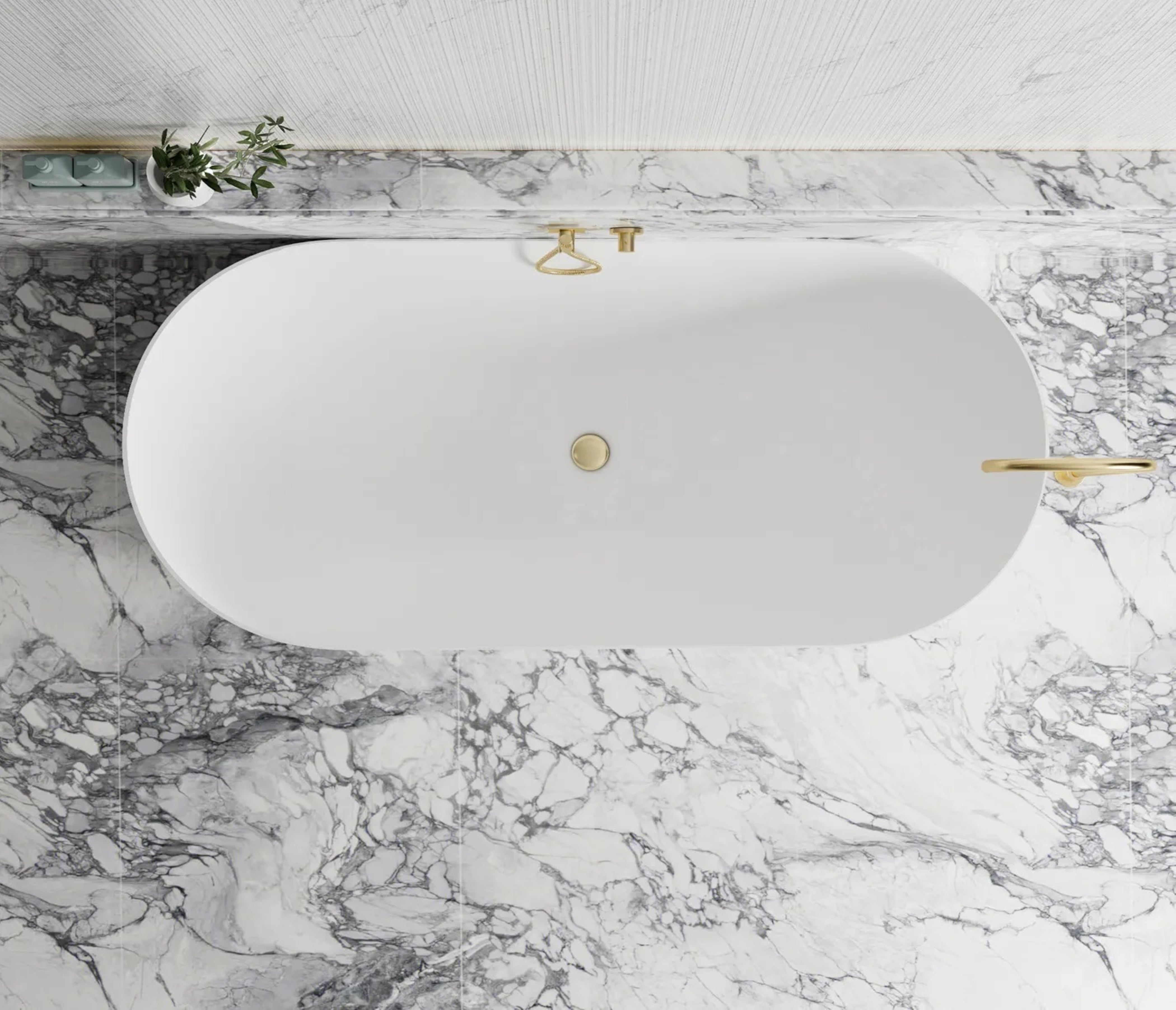 ATTICA NOOSA FREESTANDING BATH MATTE WHITE (AVAILABLE IN 1500MM AND 1700MM)