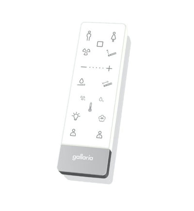 GALLARIA WHITE ALTARETROFIT RIMLESS WALL FACE PAN AND REMOTE BIDET PACKAGE GLOSS WHITE