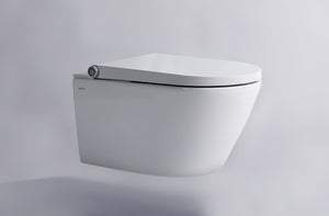 GALLARIA ALTA COMFORT RIMLESS WALL HUNG PAN AND REMOTE BIDET PACKAGE GLOSS WHITE