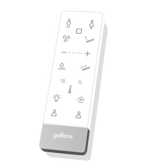 GALLARIA WHITE ALTACOLUMN RIMLESS WALL HUNG PAN AND REMOTE BIDET PACKAGE GLOSS WHITE