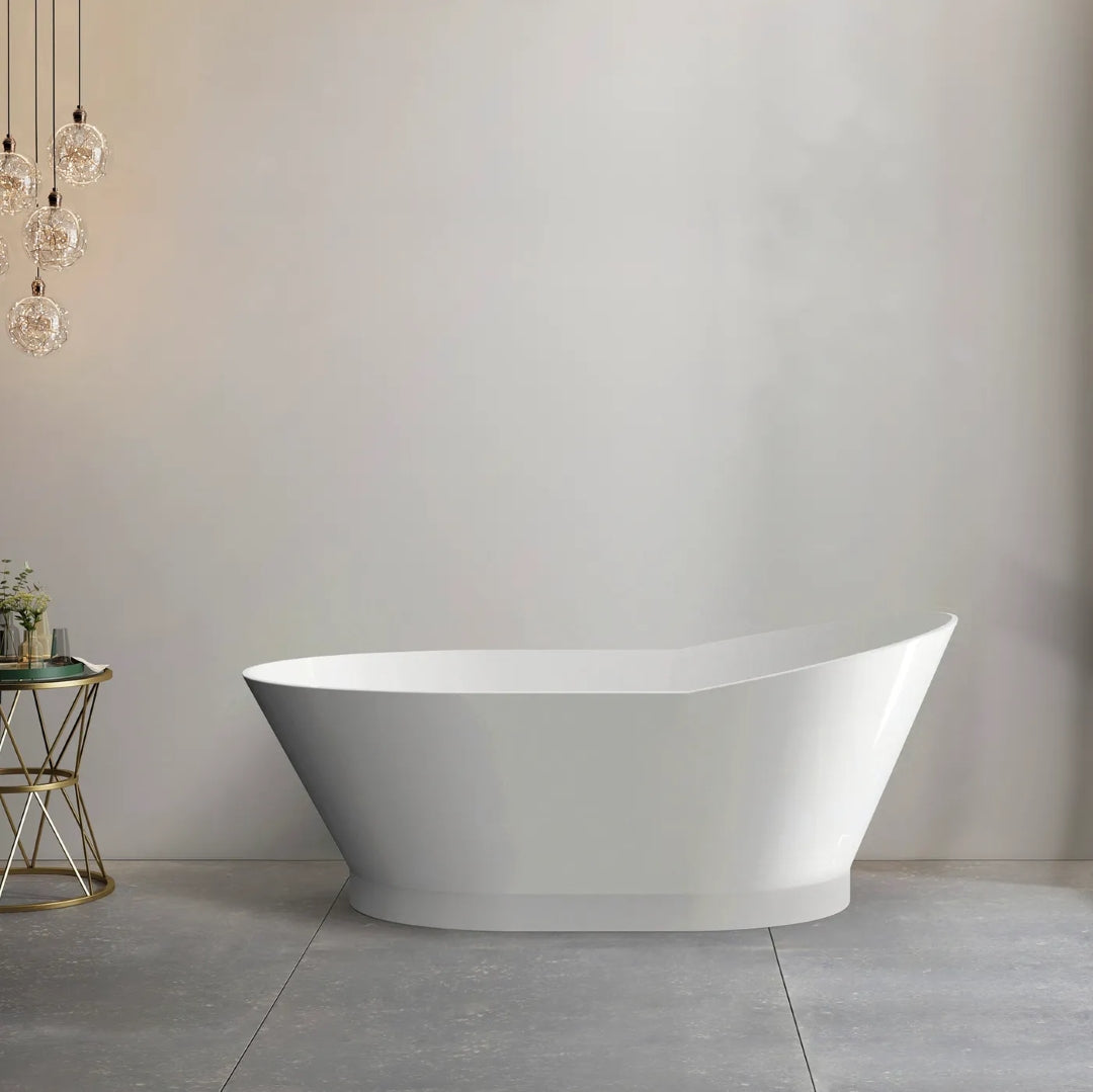 ATTICA LONDON FREESTANDING BATH GLOSS WHITE (AVAILABLE IN 1500MM AND 1700MM)