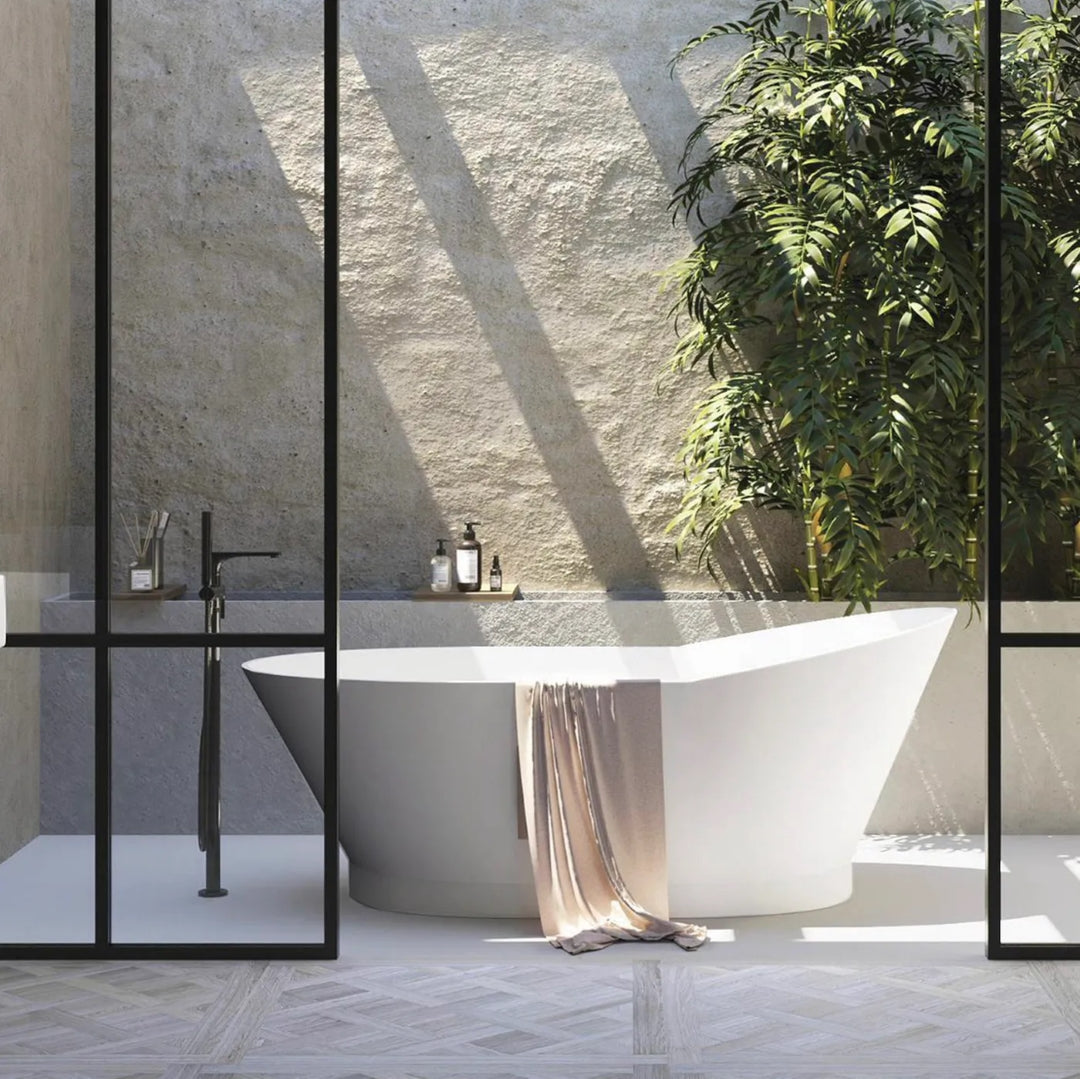 ATTICA LONDON FREESTANDING BATH GLOSS WHITE (AVAILABLE IN 1500MM AND 1700MM)