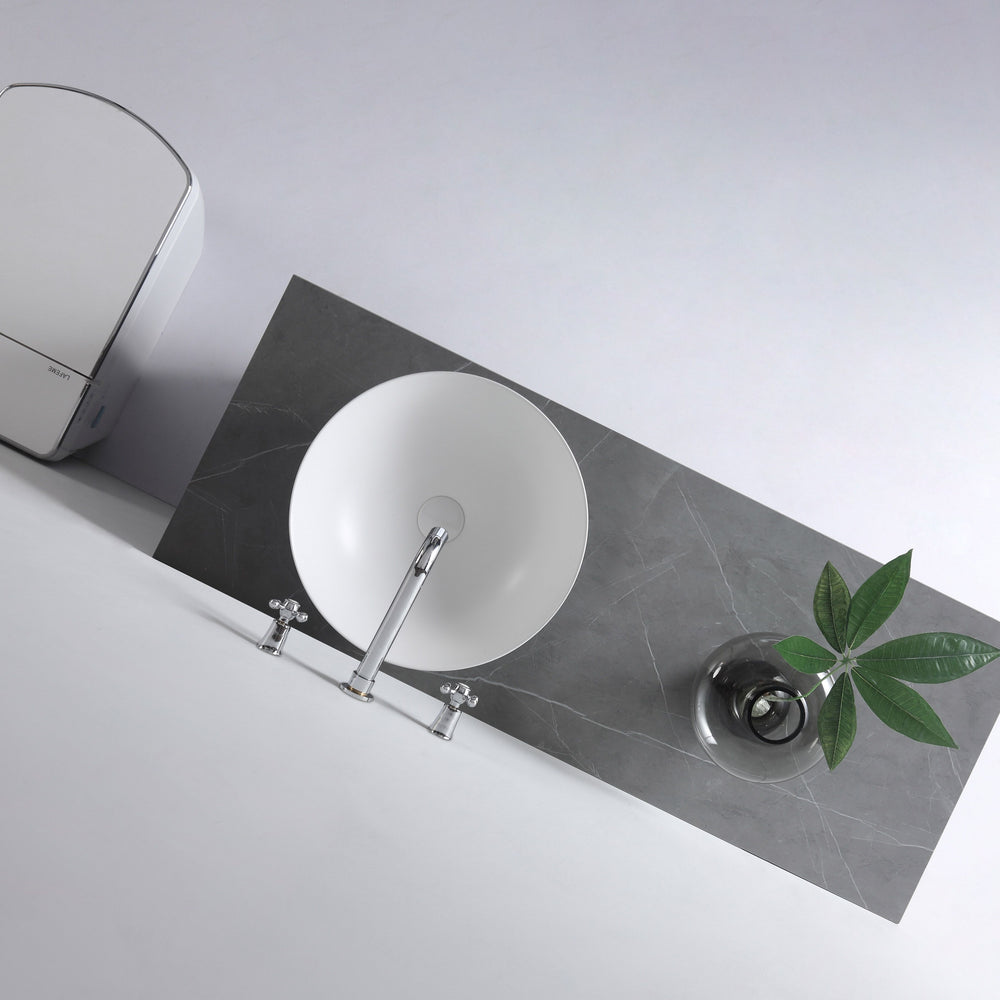 AULIC ARGYLE BASIN GLOSS WHITE 405MM