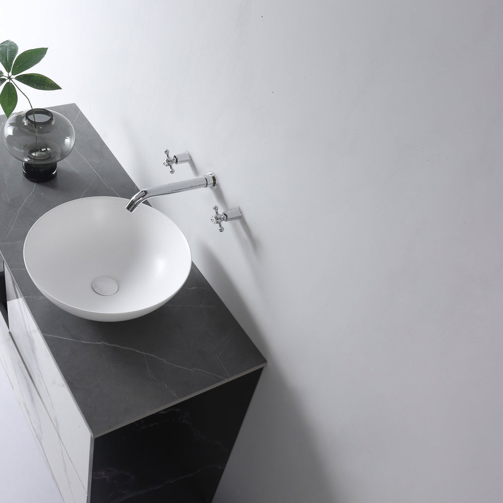 AULIC ARGYLE BASIN MATTE WHITE 405MM