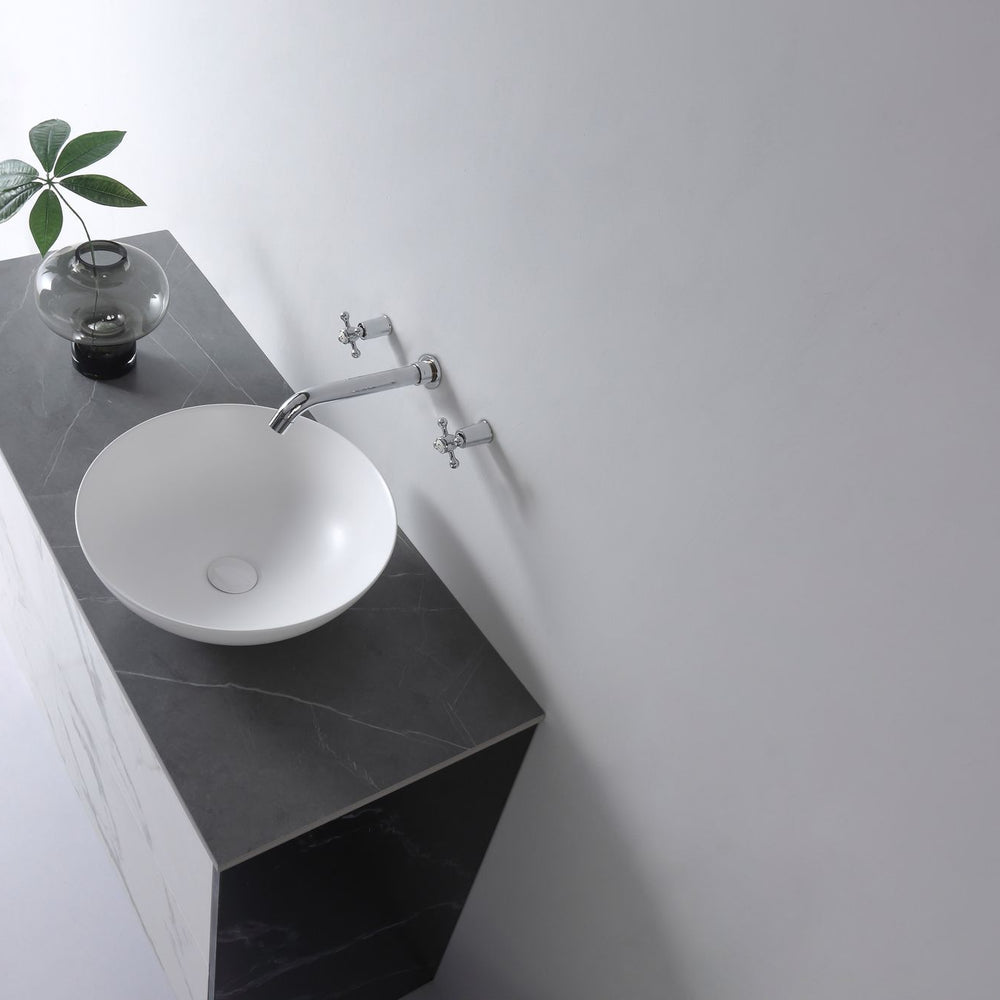 AULIC ARGYLE BASIN MATTE WHITE 405MM