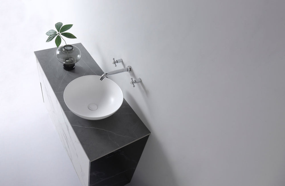 AULIC ARGYLE BASIN MATTE WHITE 405MM