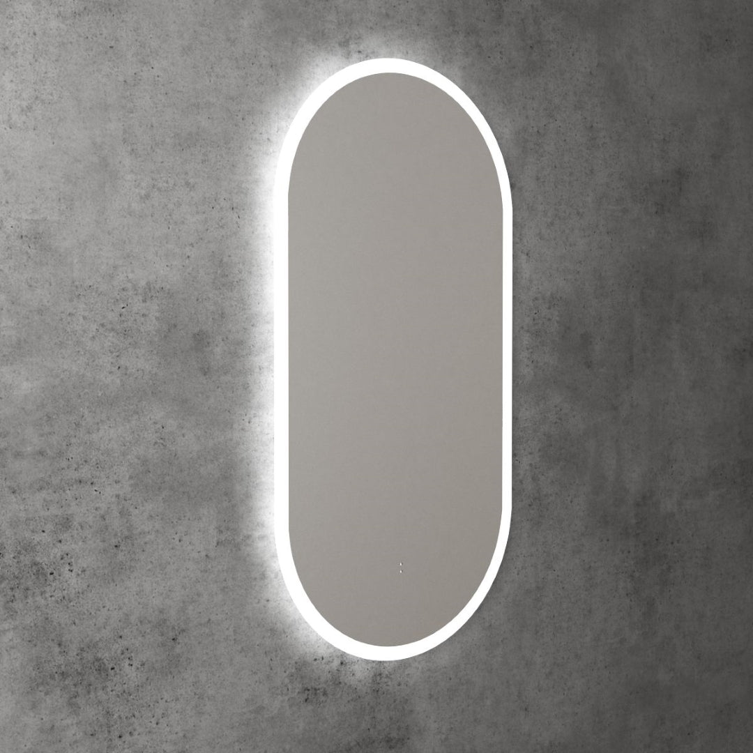 AULIC BEAU MONDE LED MIRROR FRAMELESS 3 COLOUR LIGHTS 450X900MM