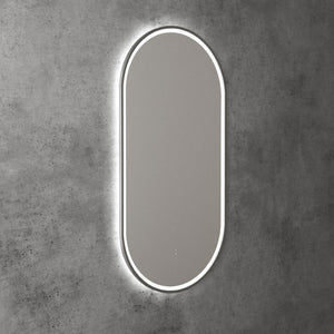 AULIC BEAU MONDE LED MIRROR GUN METAL 3 COLOUR LIGHTS 450X900MM