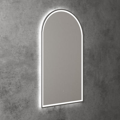 AULIC CANTERBURY LED MIRROR GUN METAL 3 COLOUR LIGHTS 500X900MM