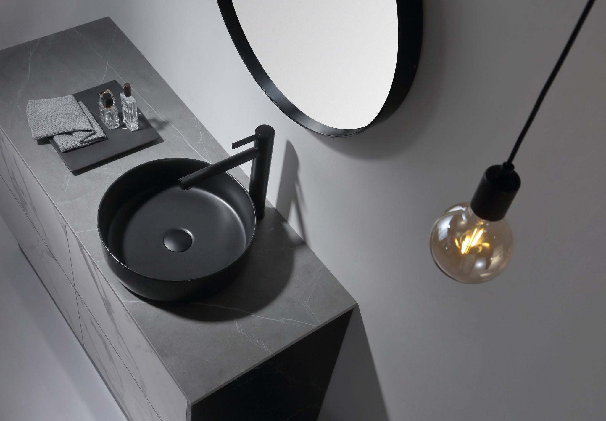 AULIC DOVE BASIN MATTE BLACK 360MM