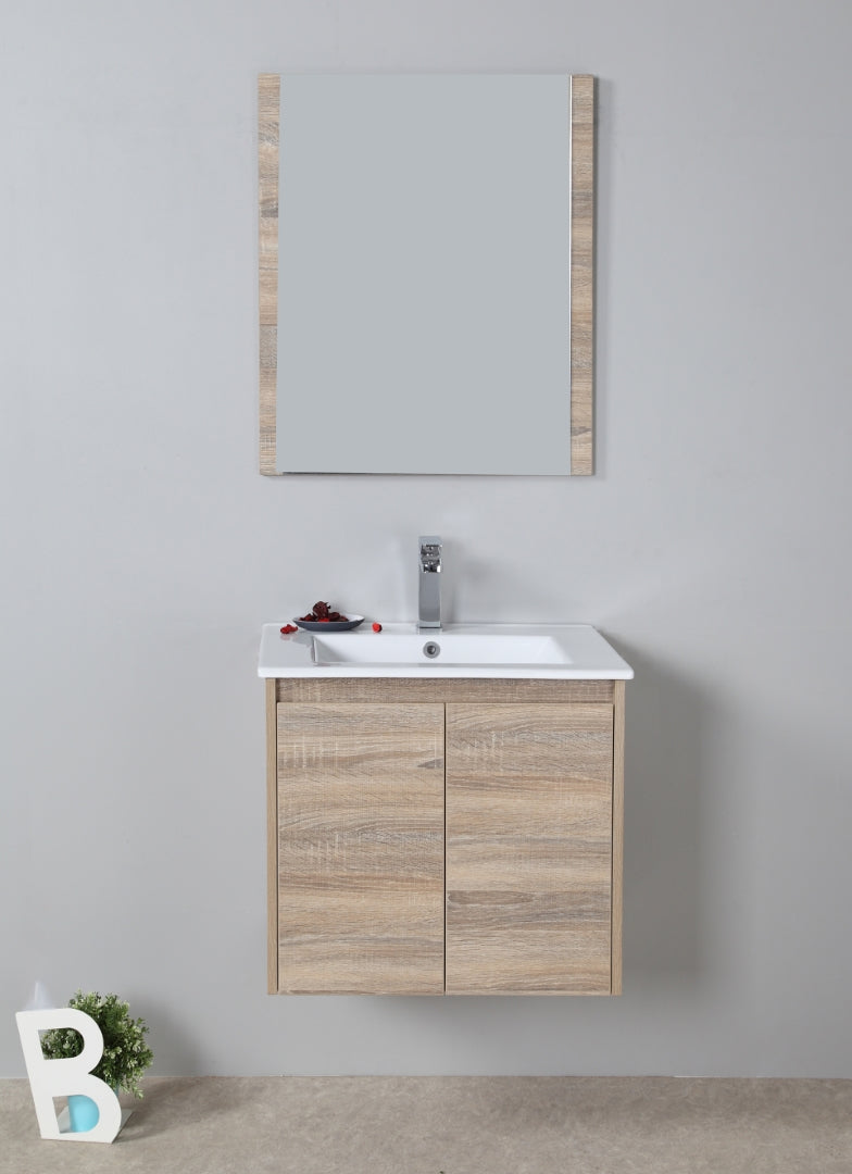 AULIC GRACE WHITE OAK 600MM WALL HUNG VANITY