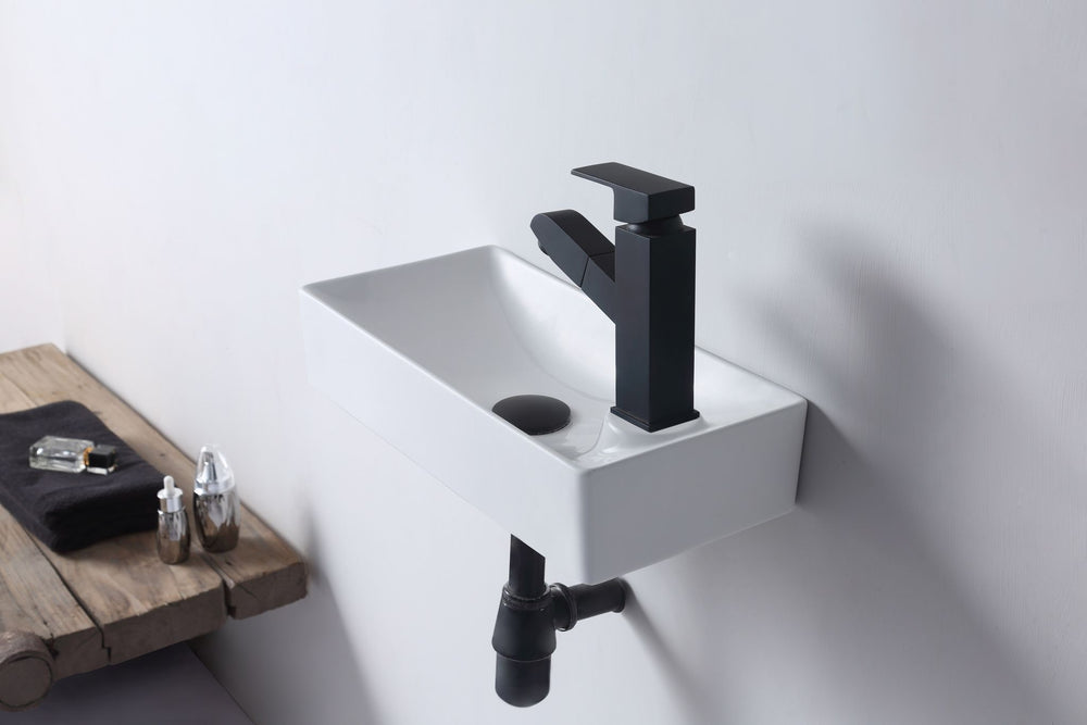 AULIC TYRRELL BASIN GLOSS WHITE 445MM