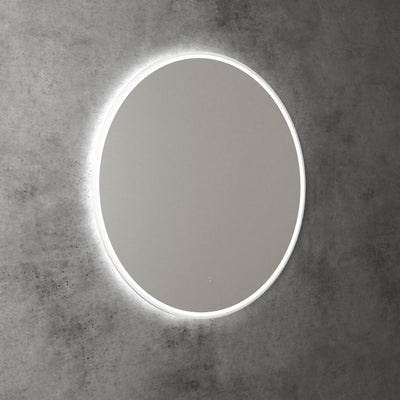 AULIC WINDSOR LED MIRROR MATTE WHITE 3 COLOUR LIGHTS 900X900MM