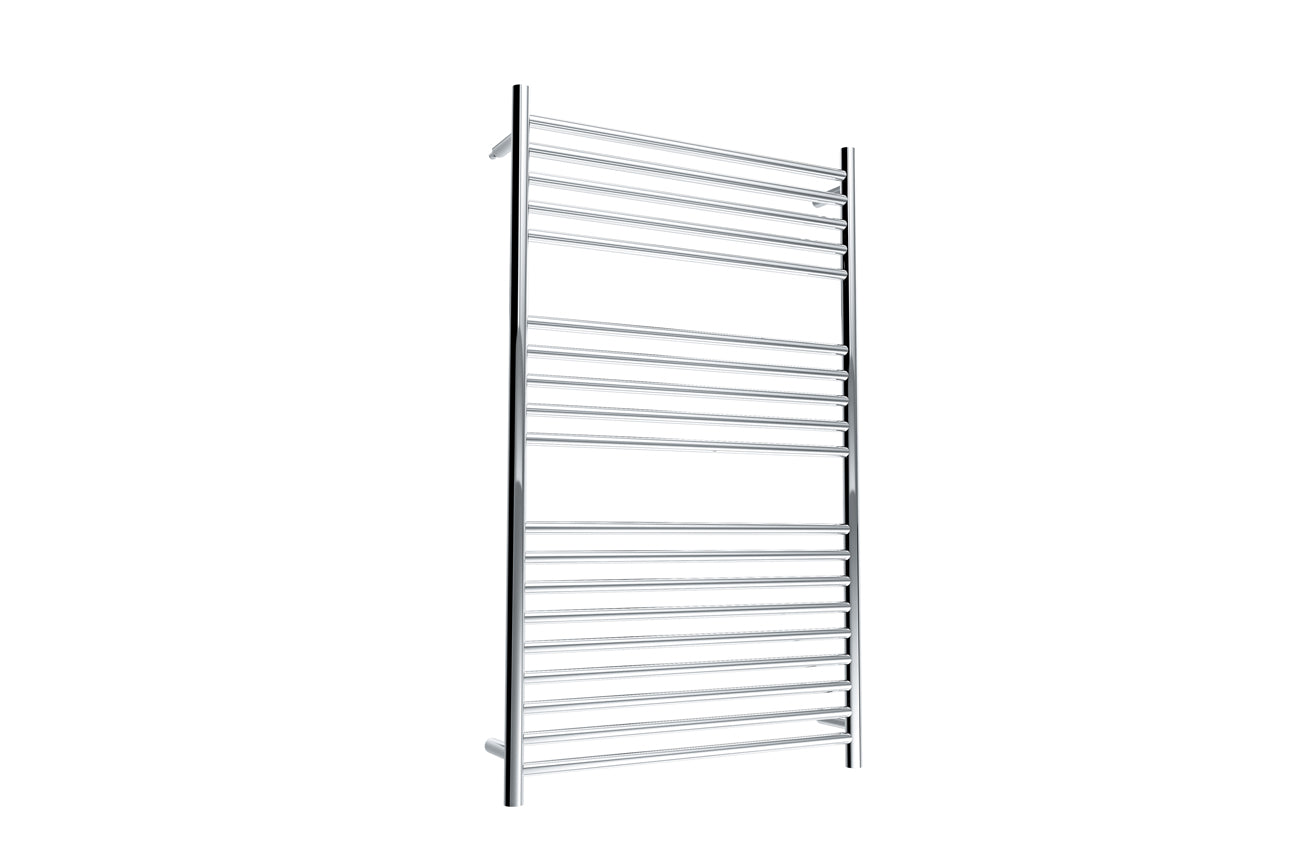 LINSOL ALLEGRA 19 BAR WIDE HEATED TOWEL RAIL CHROME 1200MM