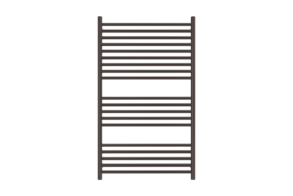 LINSOL ALLEGRA 19 BAR WIDE HEATED TOWEL RAIL GUN METAL 1200MM