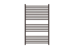 LINSOL ALLEGRA 19 BAR WIDE HEATED TOWEL RAIL GUN METAL 1200MM