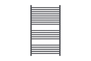 LINSOL ALLEGRA 19 BAR WIDE HEATED TOWEL RAIL MATTE BLACK 1200MM