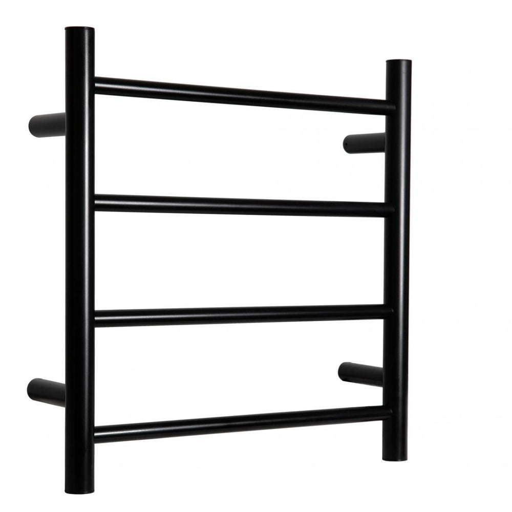 LINSOL ALLEGRA 4 BAR HEATED TOWEL RAIL MATTE BLACK 500MM