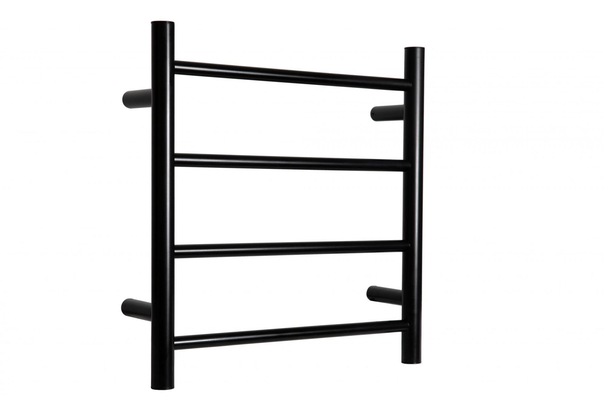 LINSOL ALLEGRA 4 BAR HEATED TOWEL RAIL MATTE BLACK 500MM