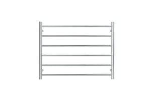 LINSOL ALLEGRA 6 BAR WIDE HEATED TOWEL RAIL CHROME 650MM
