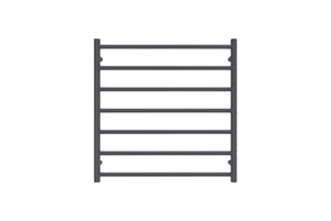 LINSOL ALLEGRA 7 BAR HEATED TOWEL RAIL MATTE BLACK 750MM