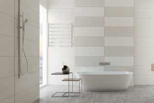 LINSOL ALLEGRA 7 BAR HEATED TOWEL RAIL CHROME 750MM