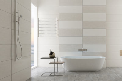 LINSOL ALLEGRA 7 BAR HEATED TOWEL RAIL CHROME 750MM