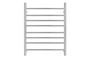 LINSOL ALLEGRA 8 BAR HEATED TOWEL RAIL CHROME 800MM