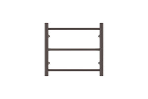 LINSOL AVID 3 BAR HEATED TOWEL RAIL GUN METAL 450MM