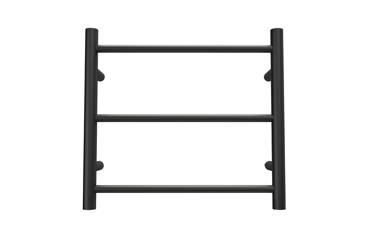 LINSOL AVID 3 BAR HEATED TOWEL RAIL MATTE BLACK 450MM