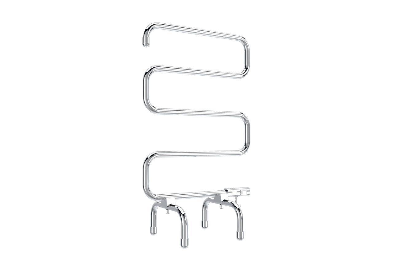 LINSOL AVID 5 BAR HEATED FREESTANDING RAIL CHROME 950MM