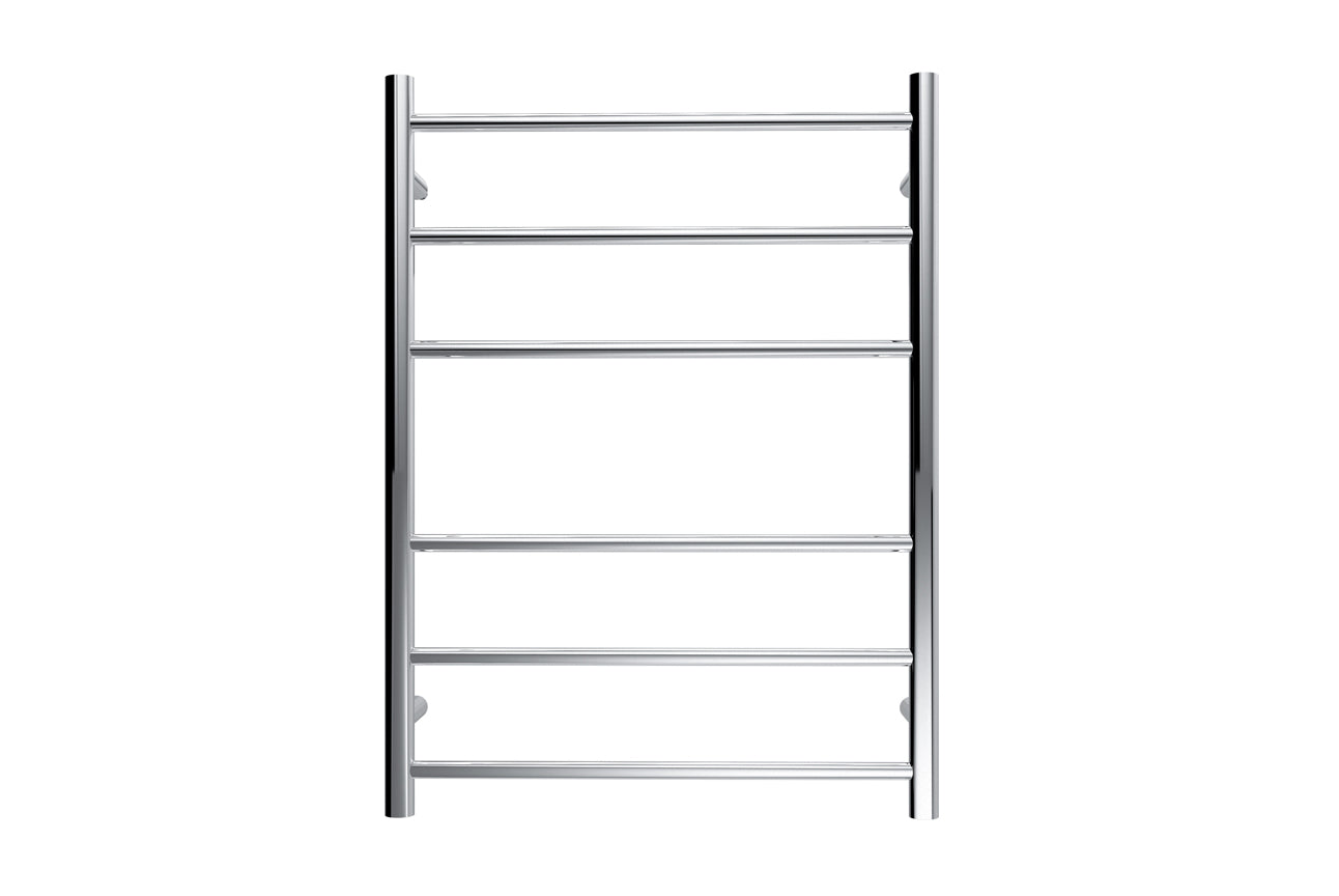 LINSOL AVID 6 BAR HEATED TOWEL RAIL CHROME 800MM