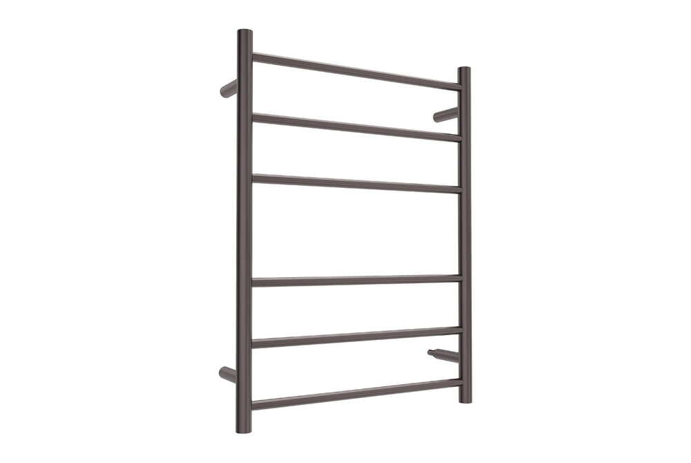 LINSOL AVID 6 BAR HEATED TOWEL RAIL GUN METAL 800MM