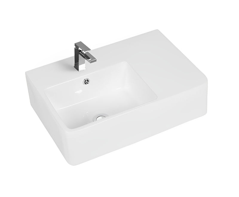 POSEIDON WALL HUNG BASIN GLOSS WHITE