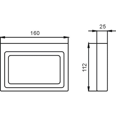 HELLYCAR ROBERT SOAP DISH CHROME