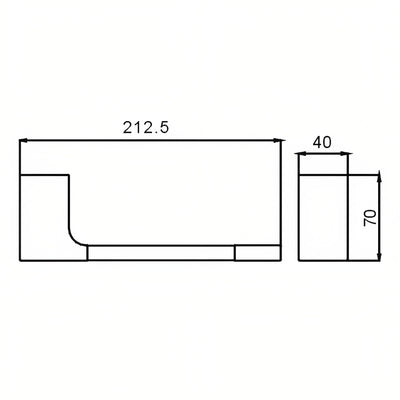 HELLYCAR KELLY TOILET ROLL HOLDER 212MM CHROME