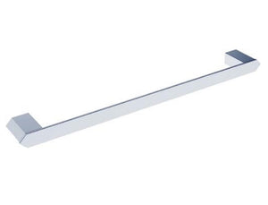 HELLYCAR VERGE SINGLE NON-HEATED TOWEL RAIL CHROME 600MM AND 800MM