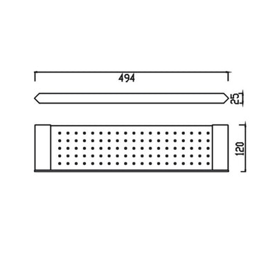 HELLYCAR VERGE SHELF CHROME