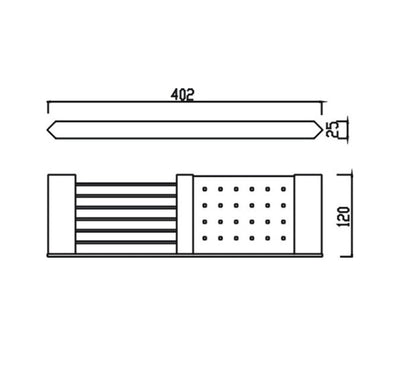 HELLYCAR VERGE DOUBLE SHELF CHROME