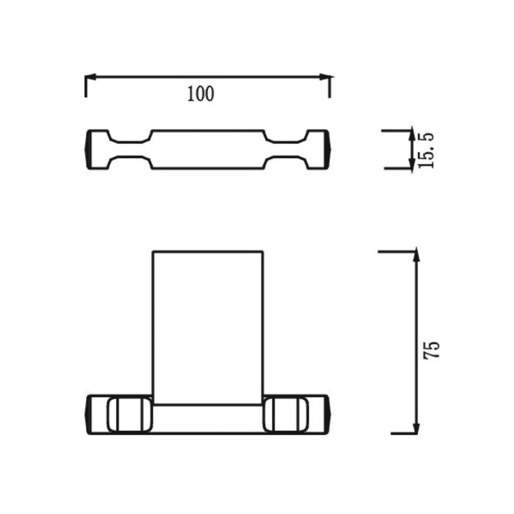 HELLYCAR GEO ROBE HOOK CHROME