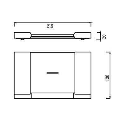 HELLYCAR GEO SOAP DISH CHROME