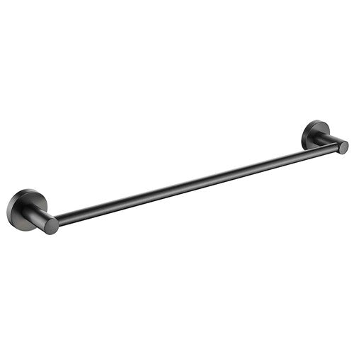 HELLYCAR IDEAL SINGLE NON-HEATED TOWEL RAIL BRUSHED GUN METAL 600MM,750MM AND 900MM
