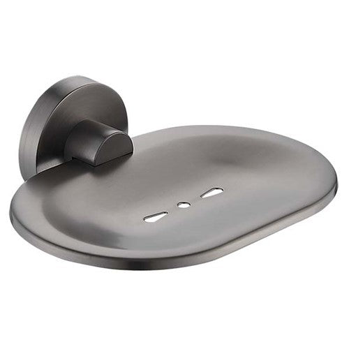 HELLYCAR IDEAL SOAP DISH BRUSHED GUN METAL