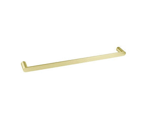 INSPIRE VETTO SINGLE NON-HEATED TOWEL RAIL BRUSHED GOLD 600MM AND 750MM