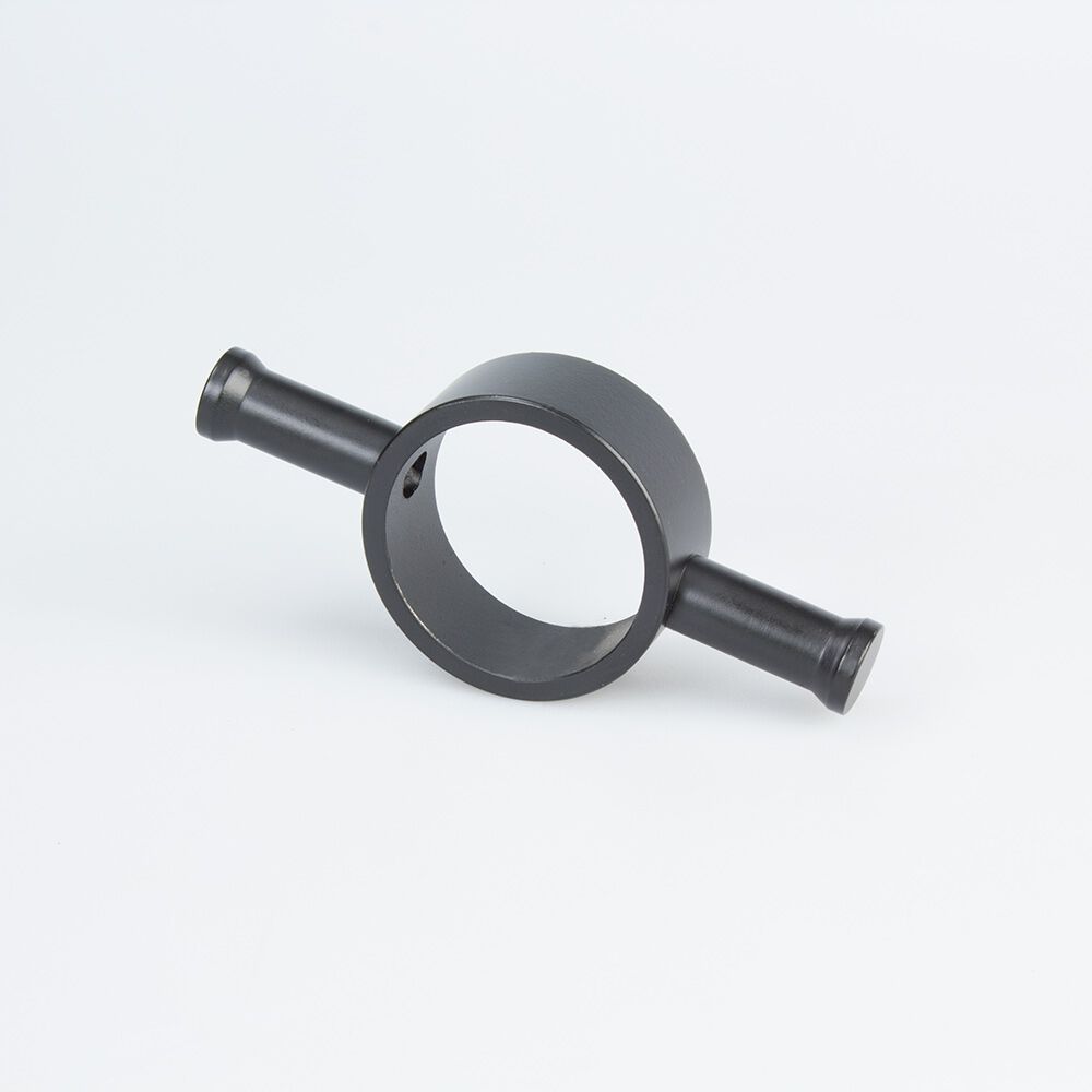RADIANT HEATING ROUND HOOK ACCESSORY FOR VERTICAL TOWEL RAIL MATTE BLACK 110MM